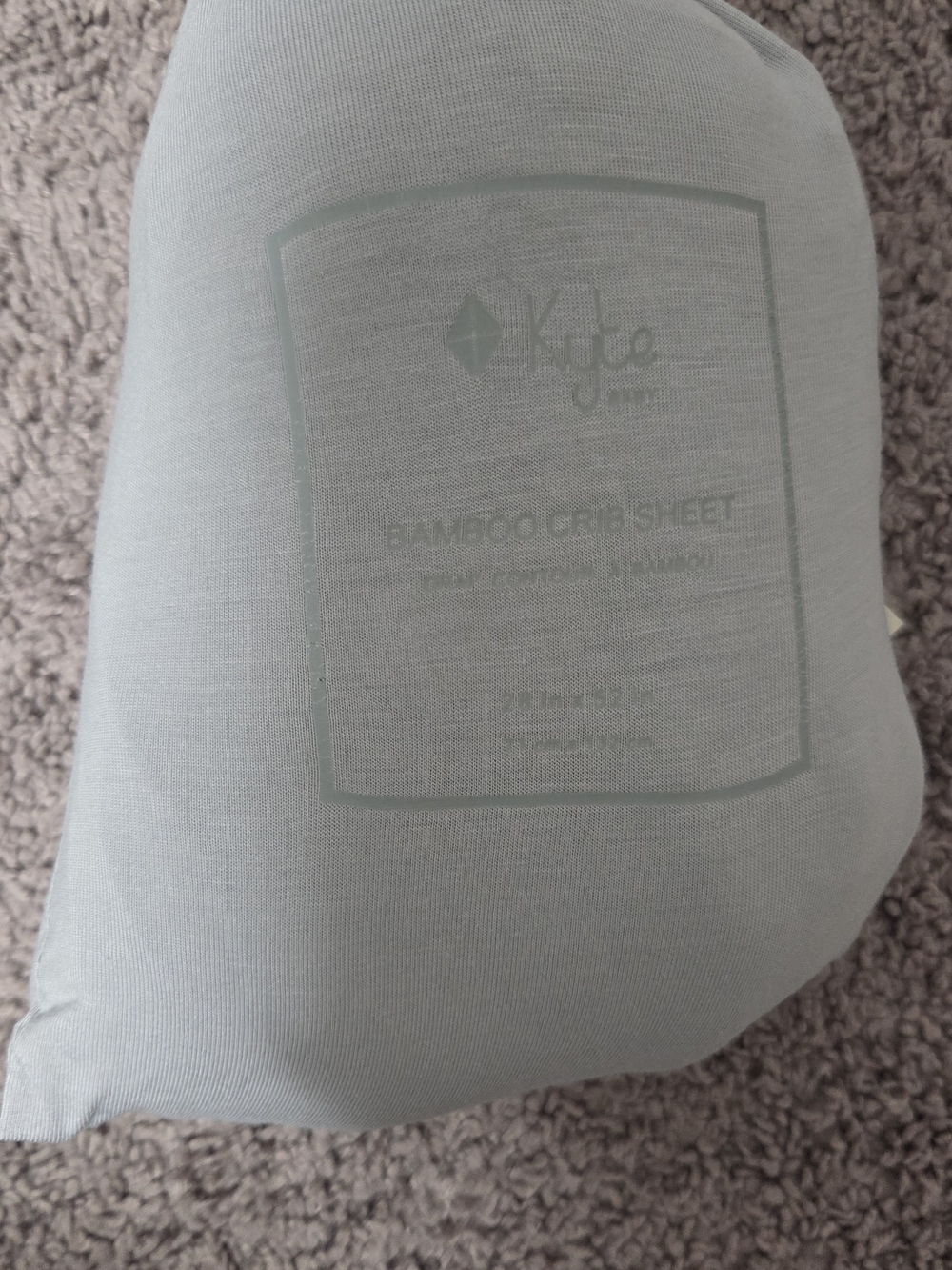 Kyte Baby - Light Gray Bamboo Crib Sheet
